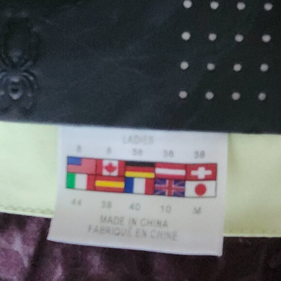 Spyder fur trimmed ski jacket size 8 - Picture 4 of 4